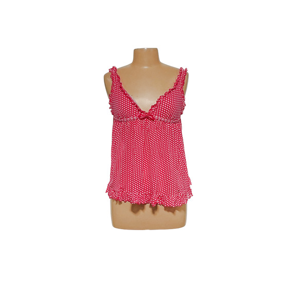 Aerie Mesh Polka Dot Blouse - Picture 1 of 4
